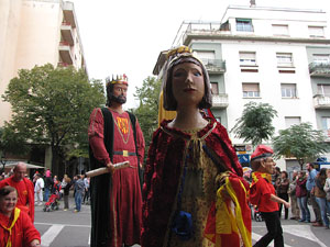 Fires de Sant Narc&iacute;s 2013. Trobada de gegants: la cercavila