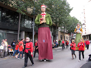 Fires de Sant Narc&iacute;s 2013. Trobada de gegants: la cercavila