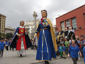Fires de Sant Narc&iacute;s 2013. Trobada de gegants: la ballada