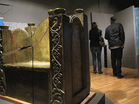 Les instal·lacions de l'exposició durant la inauguració