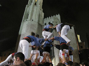 Fires de Sant Narcís 2013. Castells de Vigília a la plaça de Sant Feliu