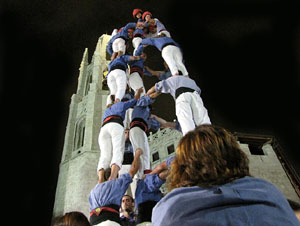 Fires de Sant Narcís 2013. Castells de Vigília a la plaça de Sant Feliu