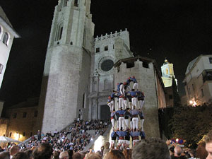 Fires de Sant Narcís 2013. Castells de Vigília a la plaça de Sant Feliu