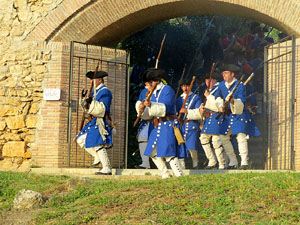 Girona resisteix! Jornades de recreaci&oacute; hist&ograve;rica de la Guerra de Successi&oacute;. Recreaci&oacute; dels combats de 1705