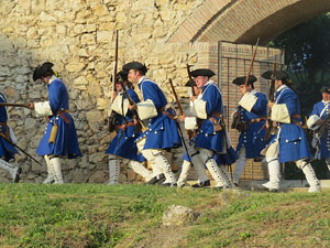 Girona resisteix! Jornades de recreaci&oacute; hist&ograve;rica de la Guerra de Successi&oacute;. Recreaci&oacute; dels combats de 1705