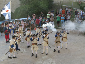 Girona resisteix! Jornades de recreaci&oacute; hist&ograve;rica de la Guerra de Successi&oacute;. Recreaci&oacute; dels combats de 1705