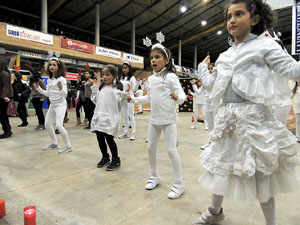 Inauguració de la pista de gel i tobogan de gel a Fira de Girona