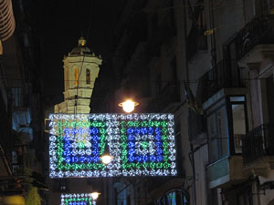 Els carrers il·luminats per Nadal