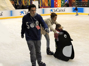 Pista de gel i tobogan de gel a Fira de Girona