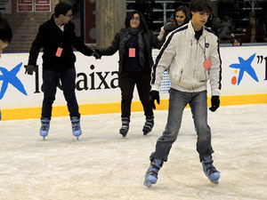 Pista de gel i tobogan de gel a Fira de Girona