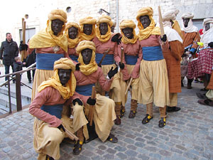 La precavalcada de Reis pels carrers de Girona
