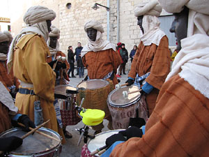 La precavalcada de Reis pels carrers de Girona