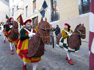 La precavalcada de Reis pels carrers de Girona