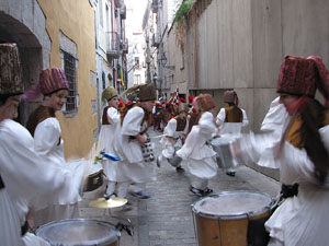 La precavalcada de Reis pels carrers de Girona