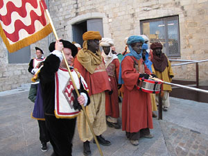 La precavalcada de Reis pels carrers de Girona