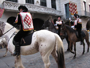 La precavalcada de Reis pels carrers de Girona