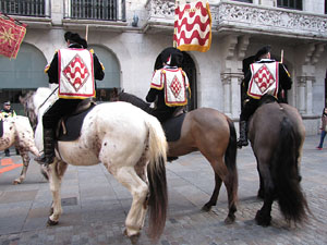La precavalcada de Reis pels carrers de Girona