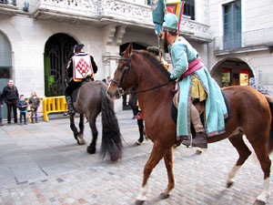 La precavalcada de Reis pels carrers de Girona
