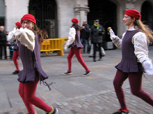 La precavalcada de Reis pels carrers de Girona