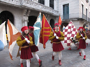 La precavalcada de Reis pels carrers de Girona