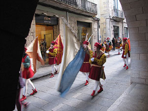 La precavalcada de Reis pels carrers de Girona