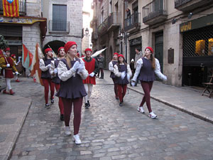 La precavalcada de Reis pels carrers de Girona