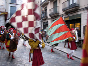 La precavalcada de Reis pels carrers de Girona