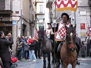 La precavalcada de Reis pels carrers de Girona