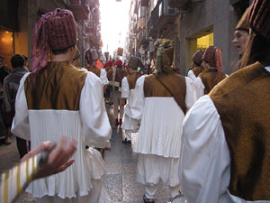La precavalcada de Reis pels carrers de Girona