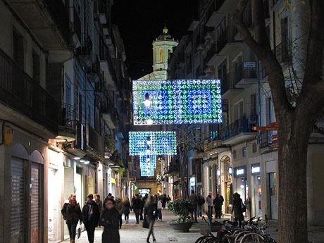 El carrer de l'Argenteria, els dies de Nadal