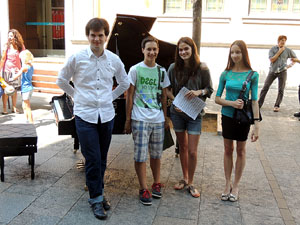 Pianos de cua als carrers de Girona