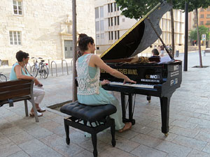 Pianos de cua als carrers de Girona