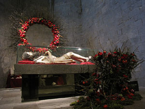 Girona Temps de Flors 2014. L'esgl&eacute;sia de Sant Feliu