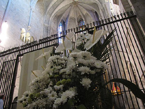 Girona Temps de Flors 2014. L'esgl&eacute;sia de Sant Feliu