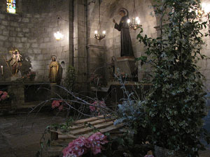 Girona Temps de Flors 2014. L'esgl&eacute;sia de Sant Feliu