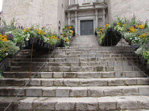 Girona Temps de Flors 2014. L'esgl&eacute;sia de Sant Feliu
