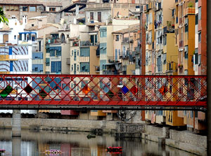Girona Temps de Flors 2014. L'Onyar i els ponts