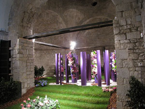 Girona Temps de Flors 2014. Capella de Sant Nicolau, Casa Díaz-Tarragó i Jardí de l'Àngel