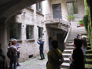 Girona Temps de Flors 2014. Patis del carrer de la For&ccedil;a