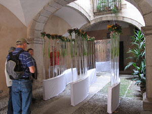 Girona Temps de Flors 2014. Patis del carrer de la For&ccedil;a