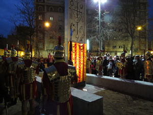 Inauguració de l'escultura de Domènec Fita