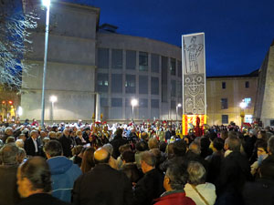 Inauguració de l'escultura de Domènec Fita