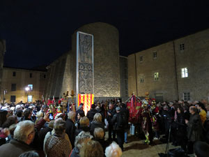 Inauguració de l'escultura de Domènec Fita