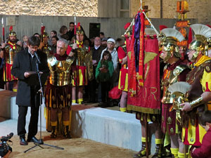 Inauguració de l'escultura de Domènec Fita