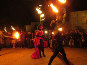 Fires de Girona 2014. Espectacle la bella i les bèsties, a càrrec de Carros de Foc