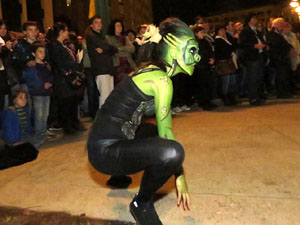 Fires de Girona 2014. Espectacle la bella i les bèsties, a càrrec de Carros de Foc