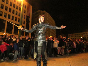 Fires de Girona 2014. Espectacle la bella i les bèsties, a càrrec de Carros de Foc