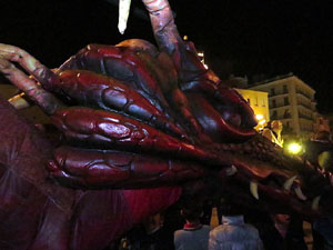 Fires de Girona 2014. Espectacle la bella i les bèsties, a càrrec de Carros de Foc