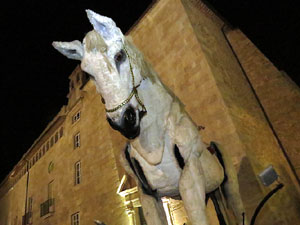 Fires de Girona 2014. Espectacle la bella i les bèsties, a càrrec de Carros de Foc