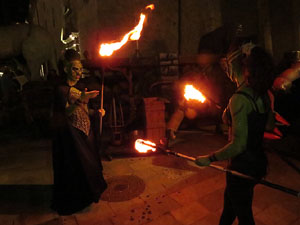 Fires de Girona 2014. Espectacle la bella i les bèsties, a càrrec de Carros de Foc